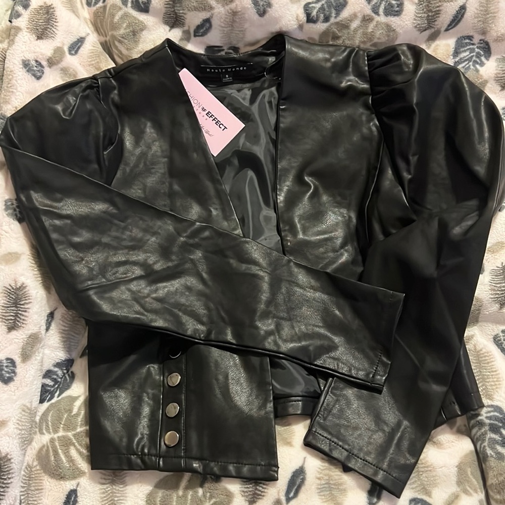 Black leather Jacket